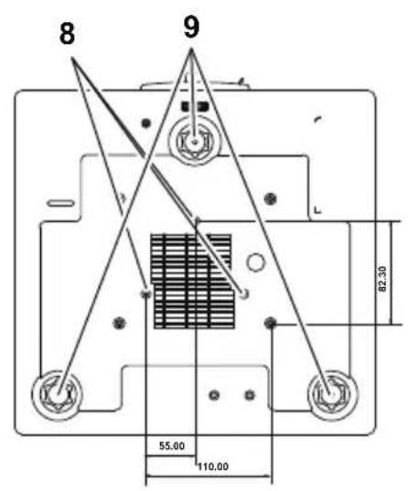 DELL 7760 - Projector Top and Bottom View - 2