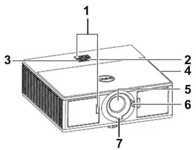 DELL 7760 - Projector Top and Bottom View - 1