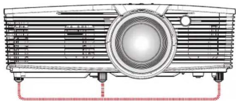 RICOH PJ HD5451 - Adjusting the Position of Projector Image - 1