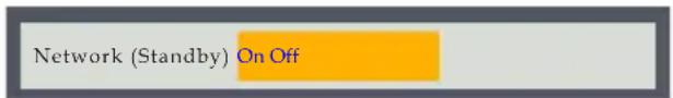 Network (Standby) On Off