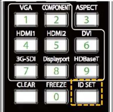 VIVITEK DX6731 - Identifikationsnummer der Fernbedienung festlegen - 1
