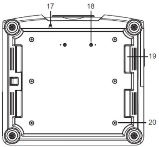 VIVITEK DX6731 - Hinweis zur Farbradabdeckung - 1
