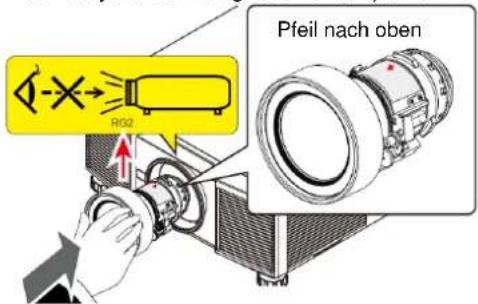 VIVITEK DX6731 - Neues Objektiv installieren - 2