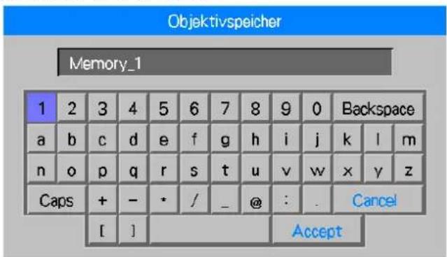 VIVITEK DX6731 - Objektivspeicher - 1