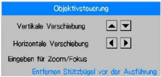 VIVITEK DX6731 - Objektivsteuerung - 1