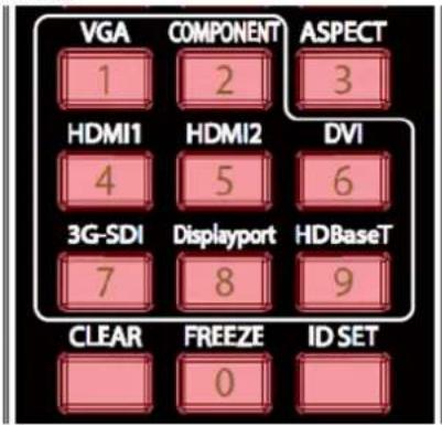 VIVITEK DX6731 - Identifikationsnummer der Fernbedienung löschen - 2