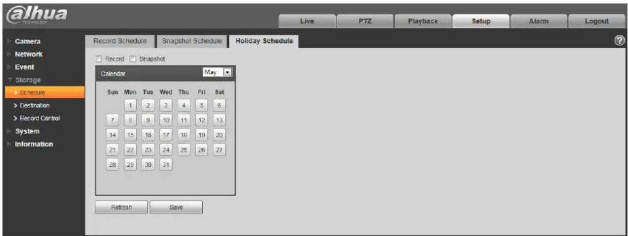 Dahua Technology HDW4431EMP-ASE - Holiday Schedule - 1