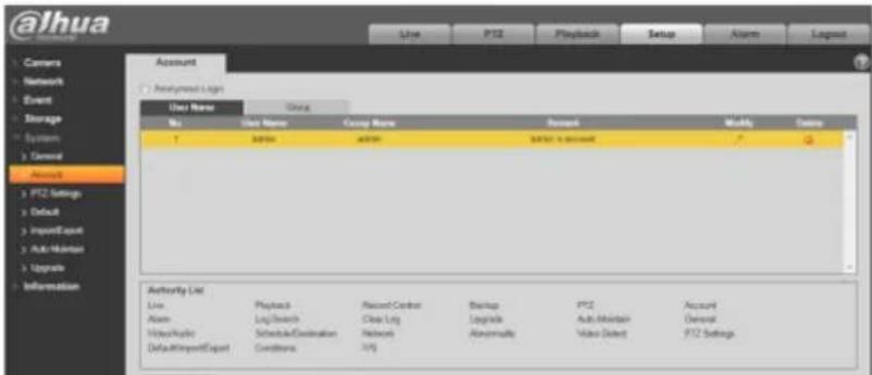 Dahua Technology HDW4431EMP-ASE - Username - 1