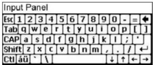 HONEYWELL MX7 - Verwenden des Eingabefelds / der virtuellen Tastatur - 1