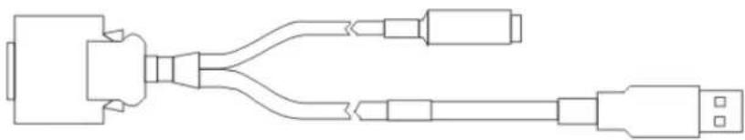 HONEYWELL MX7 - Anschließen des USB-Client- und Netzkabels - 1