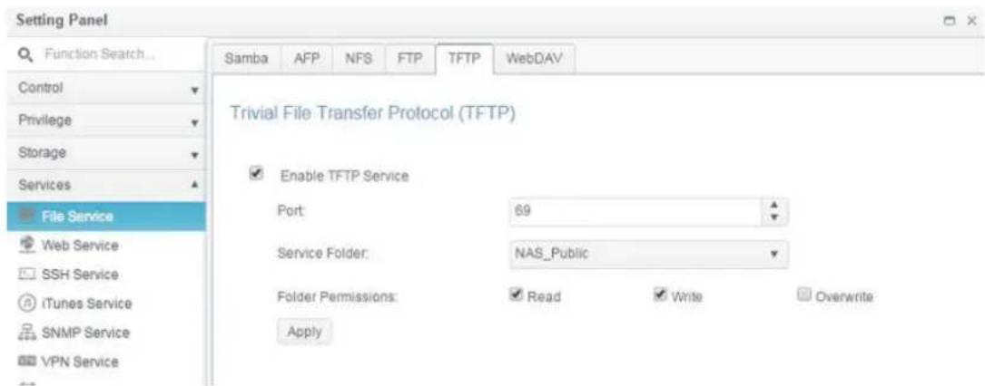 Thecus N2810 - TFTP - 1