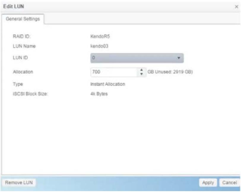 Thecus N2810 - Modify/Remove iSCSI Target - 2