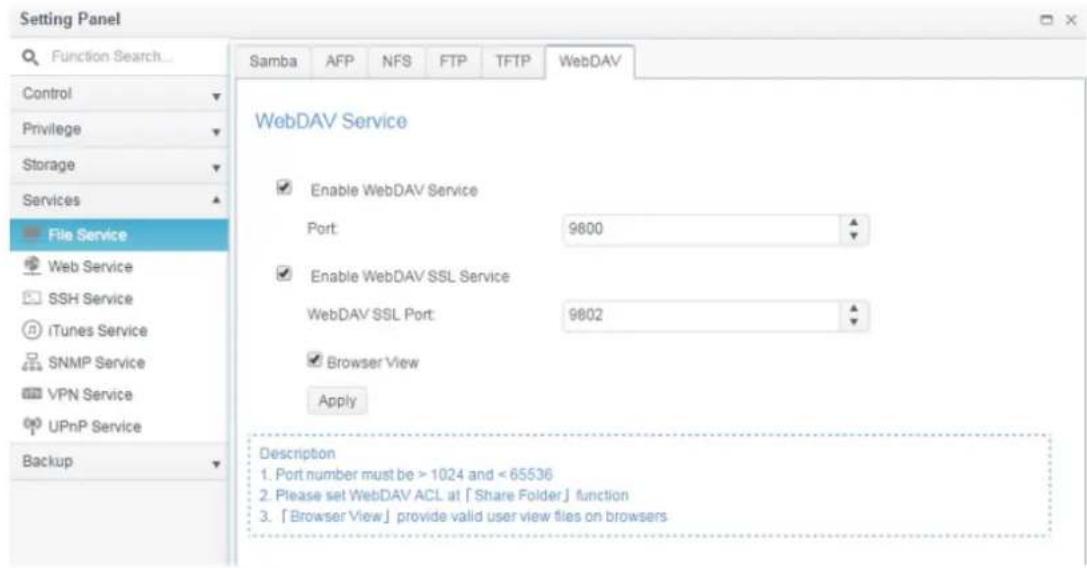 Thecus N2810 - WebDAV - 1