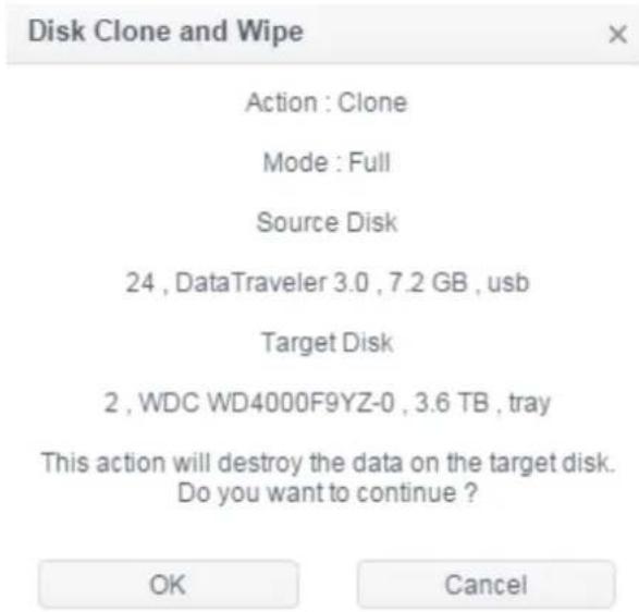 Thecus N2810 - Disk Clone: - 2