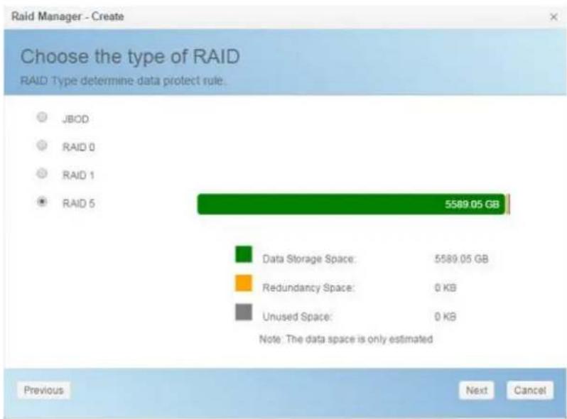 Thecus N2810 - Create a RAID - 2