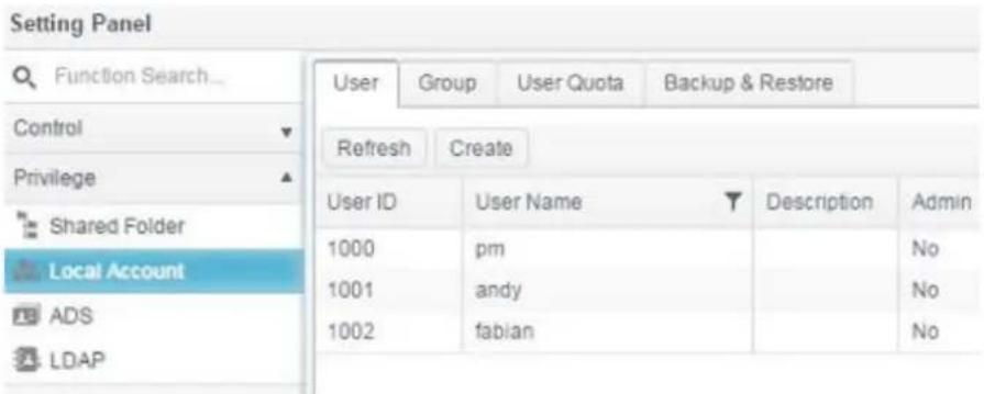 Thecus N2810 - General User Login Interface - 2