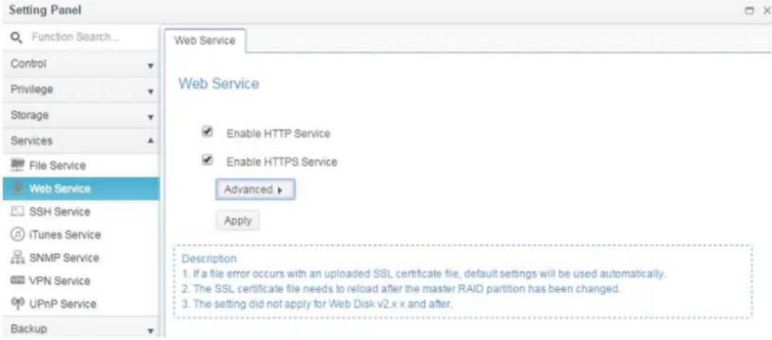 Thecus N2810 - Web Service - 1