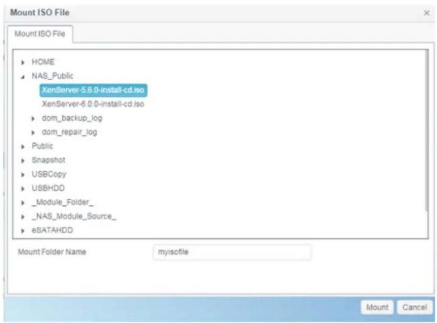 Thecus N2810 - Add an ISO file - 1