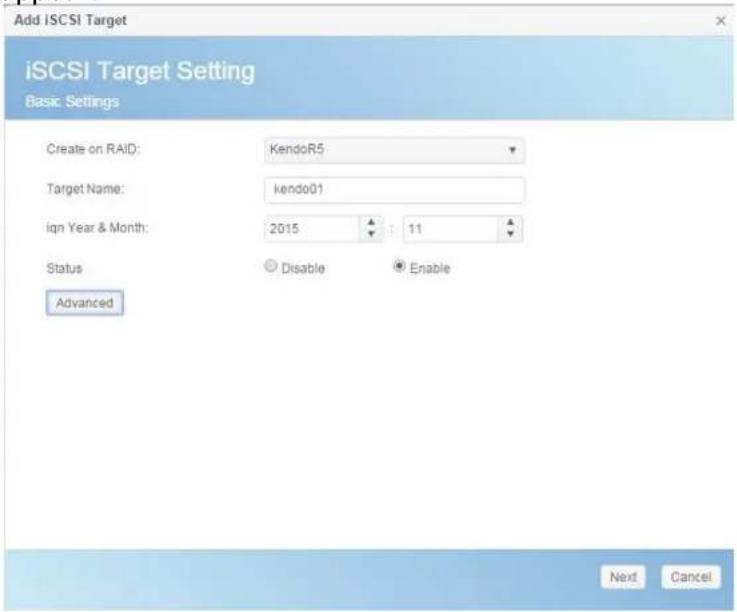 Thecus N2810 - Add iSCSI Target - 1