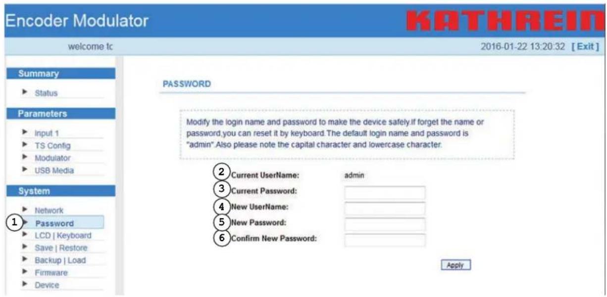 KATHREIN UFX 100 - Password - 1