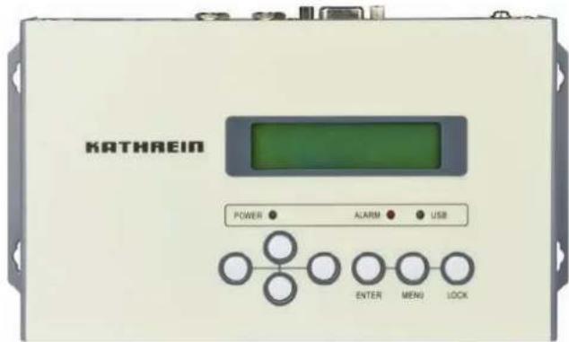 KATHREIN POWER ● ALARM ● USB ENTER MENU LOCK