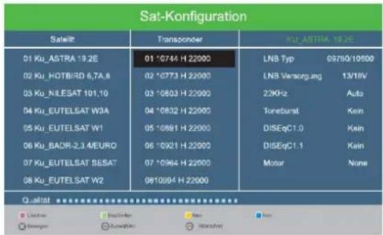 Reflexion LDD3288 - Transponderliste - 1