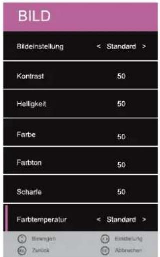 Reflexion LDD3288 - Menüeinstellungen - 1