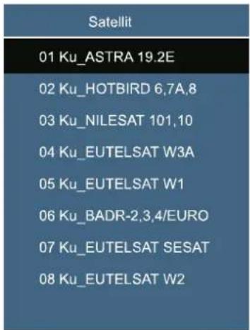 Reflexion LDD4088 - Satellitenliste - 1
