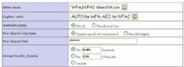 Pirelli Discus DRG A124G - FIGURE 6 WPA SETTINGS PANEL - 1