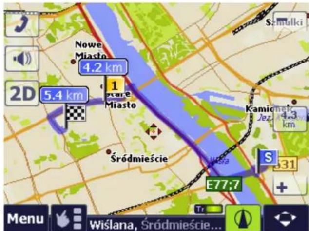 AutoMapa 6.8 - Mapping the route 2 - 1