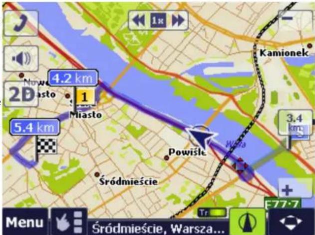 AutoMapa 6.8 - System layout and operation in navigation mode - 3