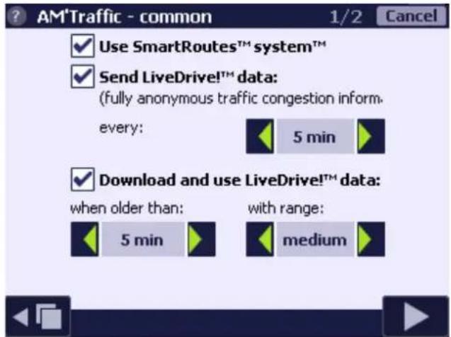 AutoMapa 6.8 - Settings: AM'Traffic - 1