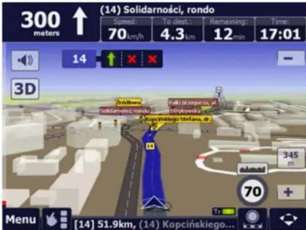 AutoMapa 6.8 - Traffic Lane Assistant - 1