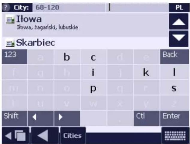 AutoMapa 6.8 - Search by postal codes - 1