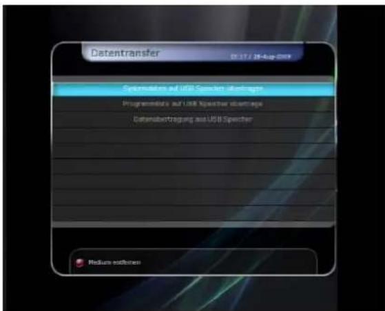 Arcon Titan 1010 HDTV - Sichern der Systemdaten und Programmliste auf einen USB Stick - 2