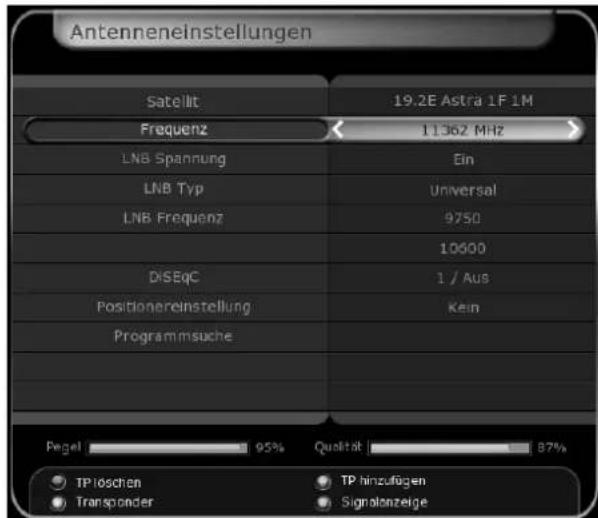 Arcon Titan 1010 HDTV - Antenneneinstellung - 1