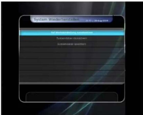 Arcon Titan 1010 HDTV - Softwareupdate und Rücksichern der Daten - 4
