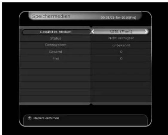 Arcon Titan 1010 HDTV - Systemeinstellungen - 1