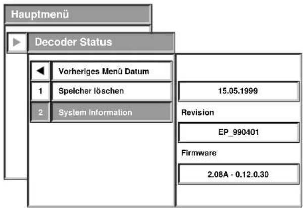 Radix Epsilon 3CI - Decoder Status – System Information - 3