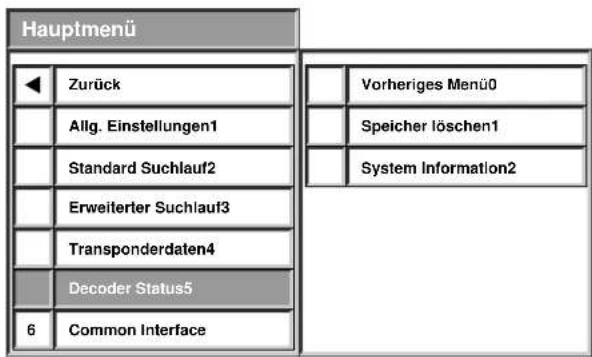 Radix Epsilon 3CI - Decoder Status – Speicher löschen - 3