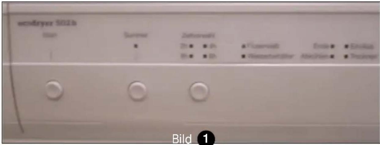 Ecodry 502 B - Wahl der Trockenzeit oder eines Trockenprogramms - 1