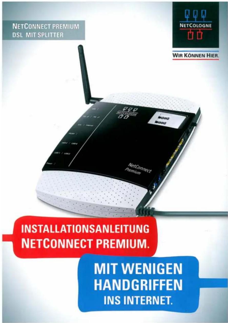 NetCologne NetConnect Premium - Verkabelung und Inbetriebnahme - 1