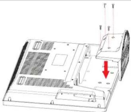 Auria EQ2688 - Disconnecting the stand - 1