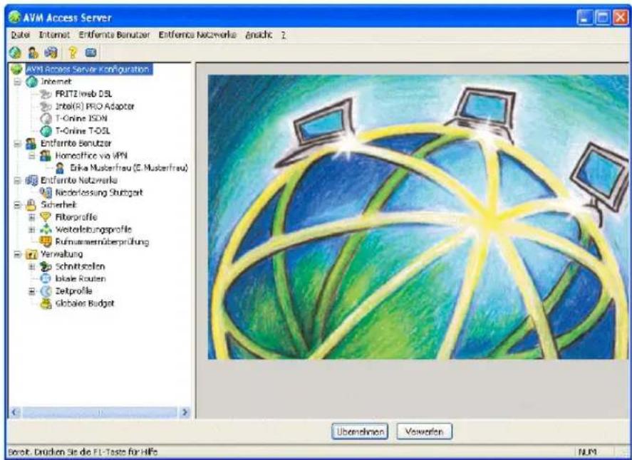 AVM Access Server - Die Benutzeroberfläche des AVM Access Servers - 1