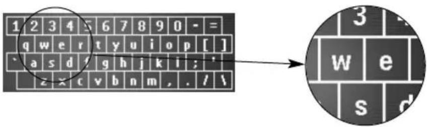 1 2 3 4 5 6 7 8 9 0 - = q w e r t y u i o p [ ] a s d f g h j k i ;' z x c v b n m , . / \