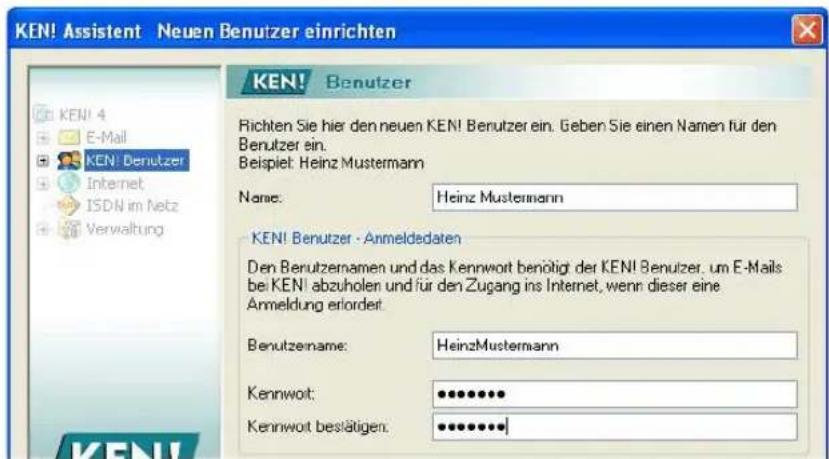 AVM KEN! 4 German - Schritt 5: KEN! Service mit dem Assistenten einrichten - 4