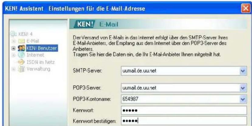 AVM KEN! 4 German - Schritt 5: KEN! Service mit dem Assistenten einrichten - 6