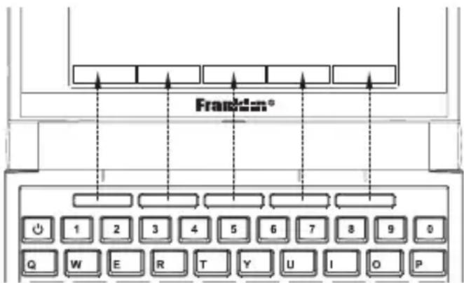 Franklin® Q 1 2 3 4 5 6 7 8 9 0 Q W E R T Y U I O P