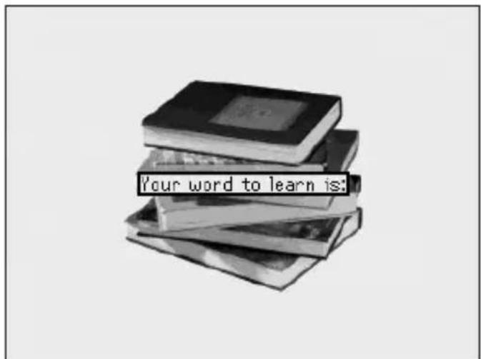 Your word to learn is:
