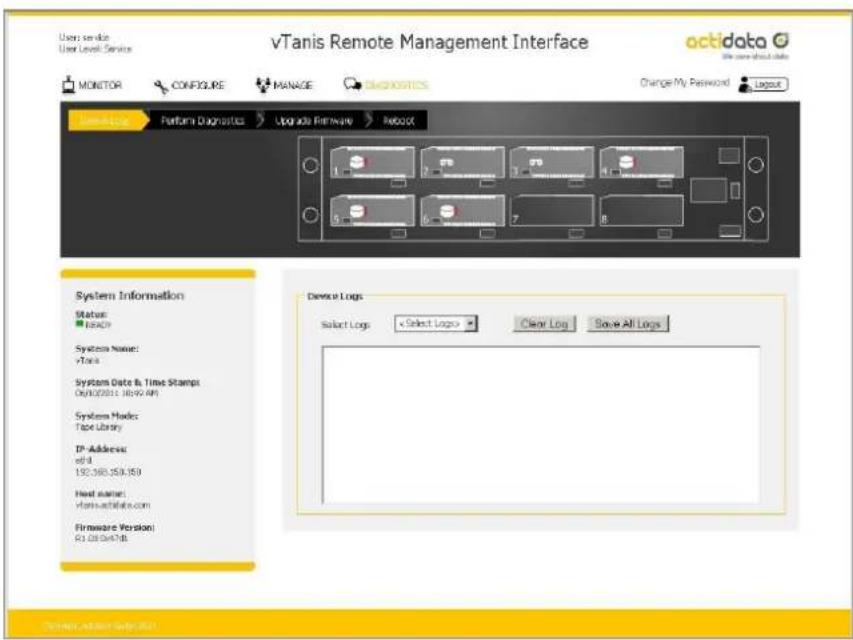 Actidata actiDisk vTanis RDX - Clear Logs: - 1